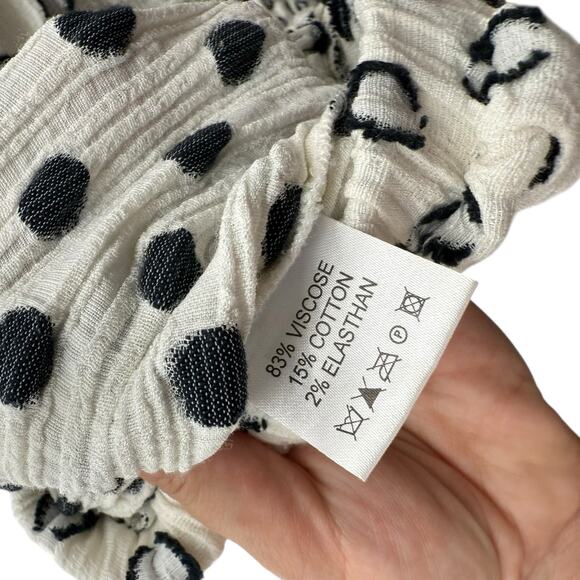 Lug Von Siga Drop Sleeve Balloon Sleeve Polka Dot Knit Top Size 36 (Fits Like M) - Picture 7 of 8